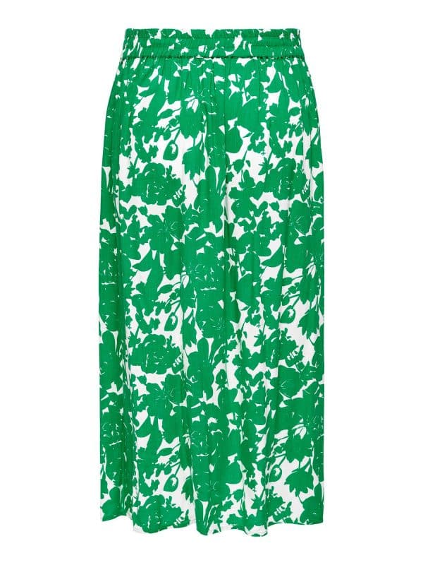 Only Carmakoma Car GRETHA - Lang viskose nederdel med det smukkeste grønne print, 42