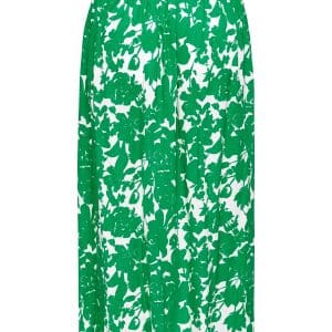 Only Carmakoma Car GRETHA - Lang viskose nederdel med det smukkeste grønne print, 46