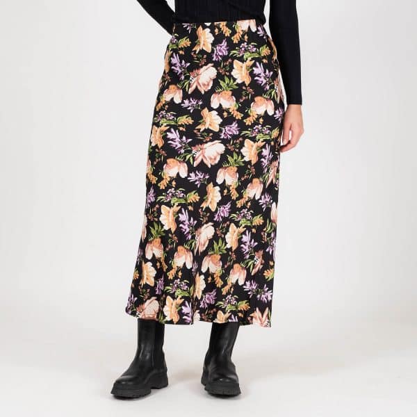 Pure friday - Pursarah satin skirt - Nederdele - Sort - XL