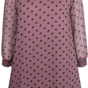 Fantastisk kjole/tunika - Rosa med prikker