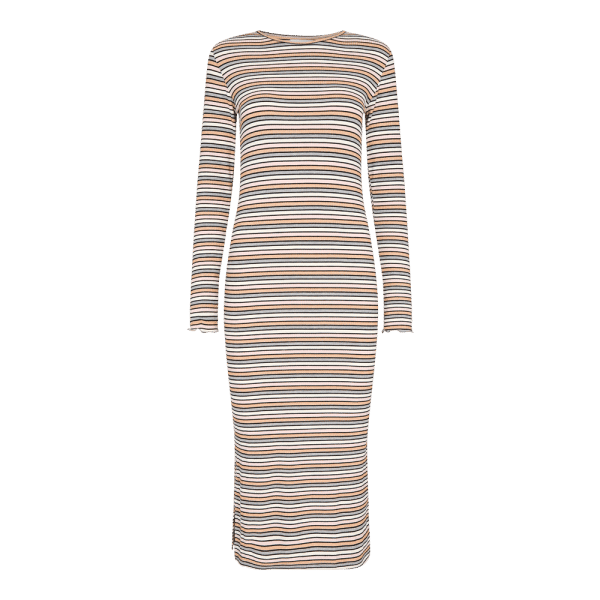 Liberté - Natalia Dress LS - Grey Rose Lurex Stripe