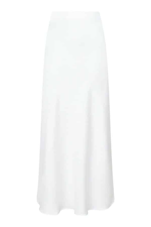 Neo Noir - Klea Heavy Sateen Skirt - White
