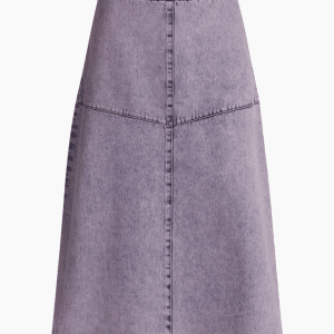 Color Denim Lunar Skirt - Vintage Purple - Mads Nørgaard - Lilla XS