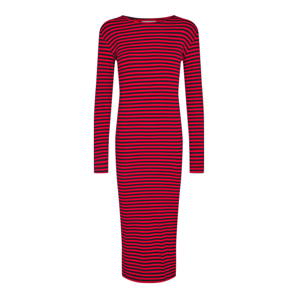 Liberté - Natalia Dress LS, 21162 - Navy Red Stripe