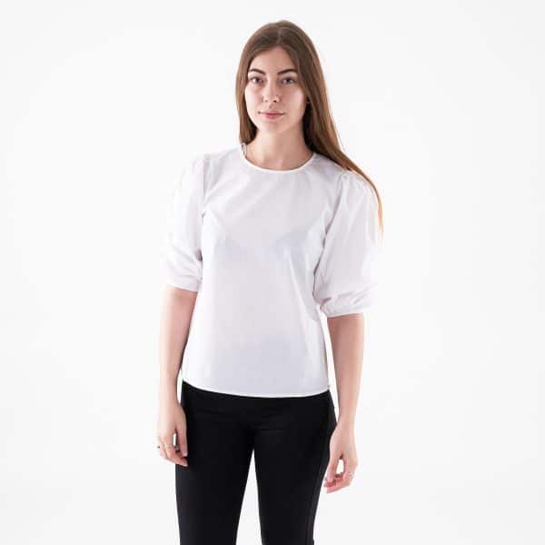 Pieces - Pcpernille 3/4 top - T-shirts til damer - Hvid - XL