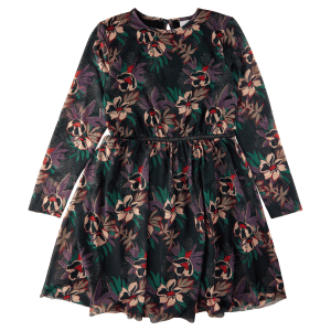 THE NEW - Anna Enna LS Dress (TN4546) - AOP Floral