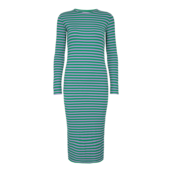 Liberté - Natalia Dress LS, 21162 - Green Lavender Stripe