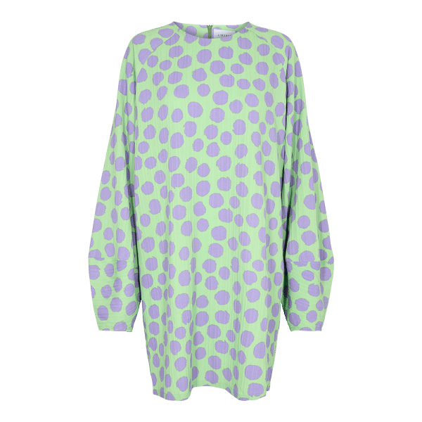 Liberté - Nellie LS Dress, 21366 - Green Lavender Dot