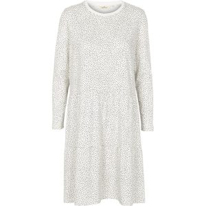 Basic Apparel - Elba Short Dress LS - Whisper White / Black - XXXL / 46