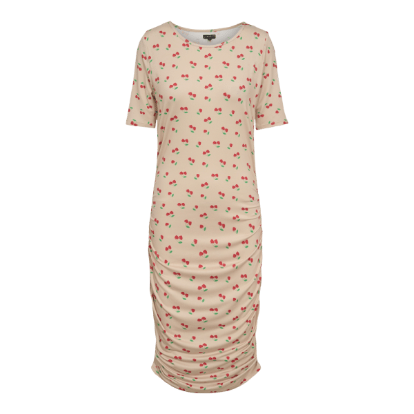 Liberté - Alma Long Dress SS, 9531 - Sand Heart Cherry - L/XL