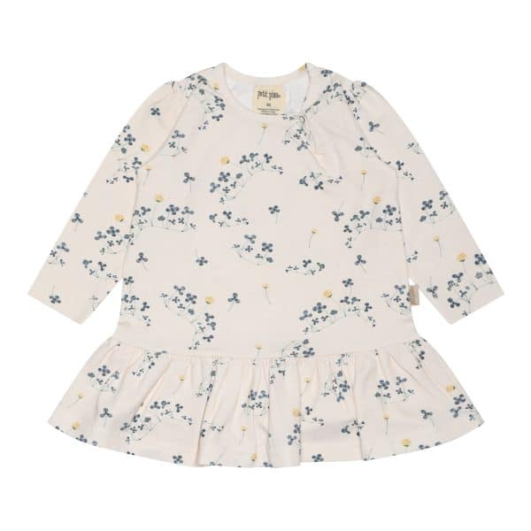 Petit Piao - Dress LS Gather Printed, PP226 - Clover - 104