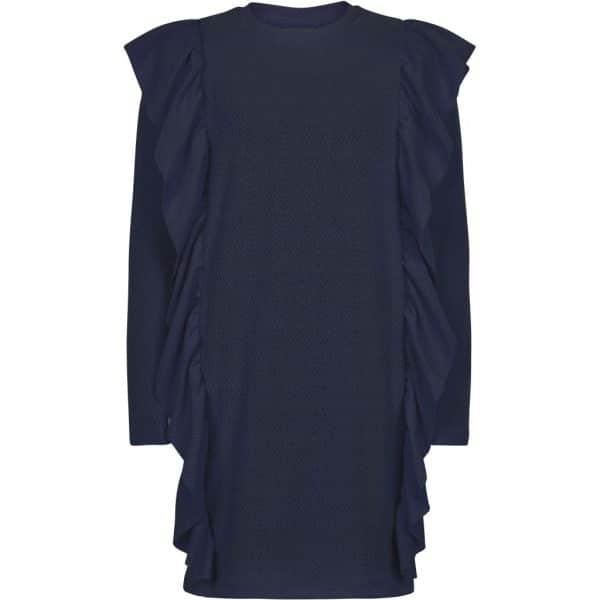 THE NEW - Kjole, Ida Dress LS (TN1998) - Black Iris - 3/4 år (98-104 cm)