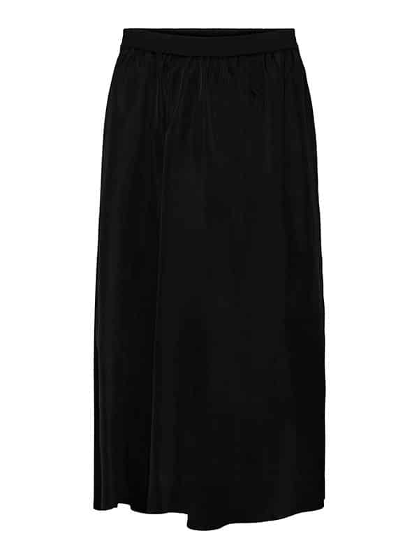 Only Carmakoma NOVA - Lang sort nederdel med slids, 46