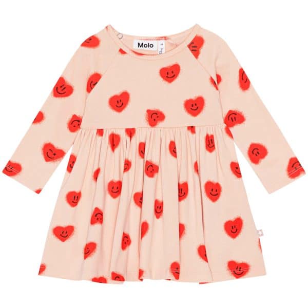 Charmaine kjole - Red Hearts_ jersey - 104