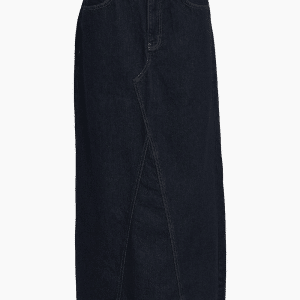 ObjHarlow Long Denim Skirt - Dark Blue Denim - Object - Blå S