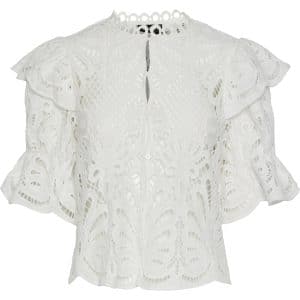 PIECES dame bluse PCLYKKE - Bright White