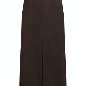 Neo Noir - Nederdel - Vinti Melange Skirt - Mocca Melange