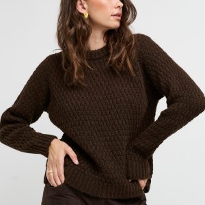 CRÉTON CRBillie sweater (DARK BROWN M)