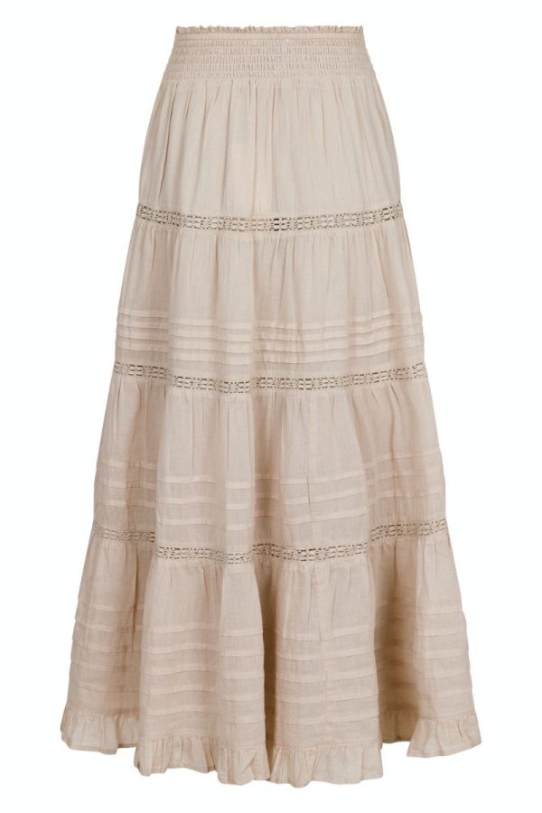 Neo Noir - Nederdel - Felicia S Voile Skirt - Sand