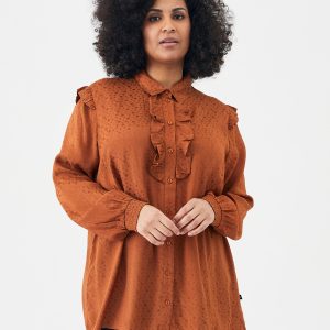 Adia - Bluse - Addaiva - Brown - L/50-52