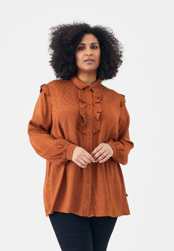 Adia - Bluse - Addaiva - Brown - L/50-52