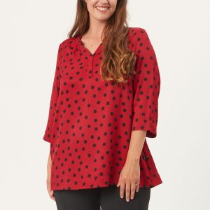 Pont Neuf - Bluse - Pnfrancy Tea - Warm Red - S/40