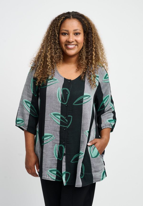 Pont Neuf - Bluse - Pnthorid - Green - L/46