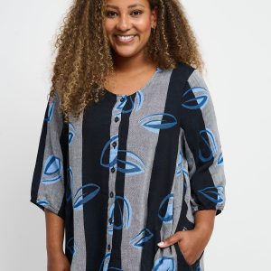 Pont Neuf - Bluse - Pnthorid - Sapphire Blue - 2xl/52