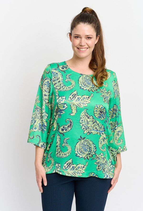 Pont Neuf - Bluse - Pnyade - Simply Green - 2xl/52