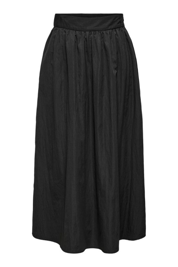 JDY - Nederdel - JDY Sophia Hw Midi Skirt Wvn - Black