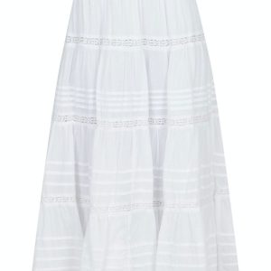 Neo Noir - Nederdel - Felicia S Voile Skirt - White