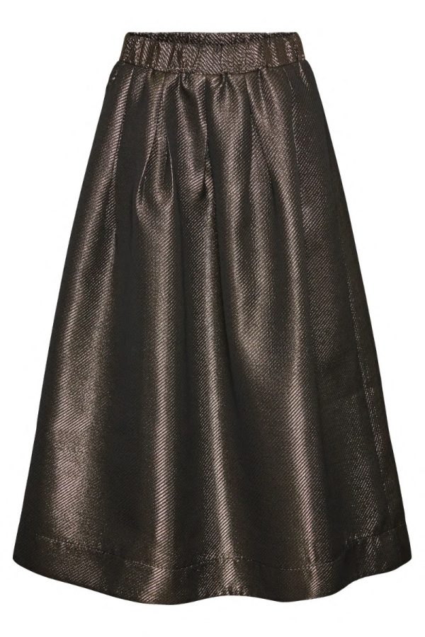 Y.A.S - Nederdel - Yasgosh Hw Midi Skirt - Gold Colour