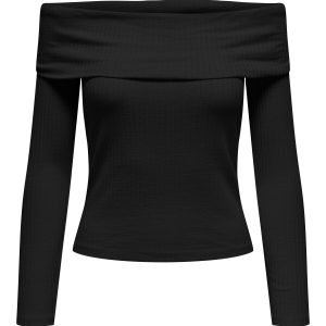 JDY - Top - Jdy Fransiska L/S Off Shoulder Top - Black