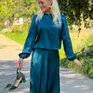 Loved by Lykke - Nederdel - Alma Skirt - Petroleum