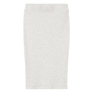 NAME IT Lang Rib Nederdel Heljaya Light Grey Melange