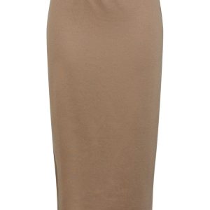 Pieces - Nederdel - PC Jacy HW Midi Skirt - Fossil