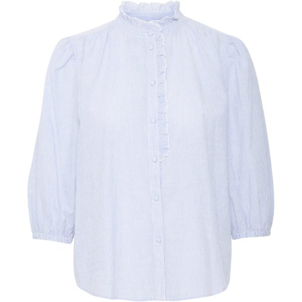 B.YOUNG DAME BLUSE BYIMOGEN - Silver Lake Blue Mix