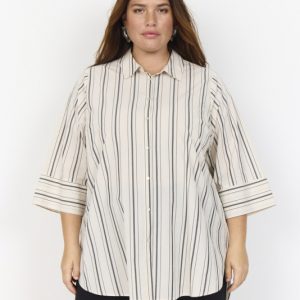 Curvy Waashley 3 Skjorte Creme