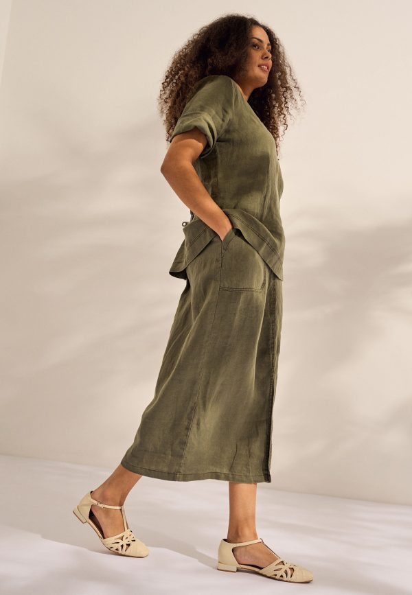 Etliella - Dusty Olive Green - Bukser - 38