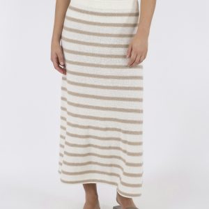 Etti Boucle Knit Stripe Skirt