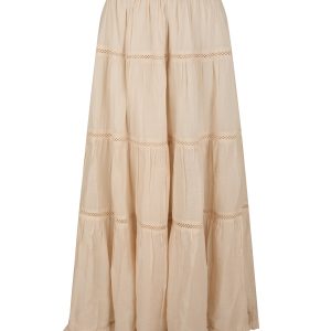 Miranda Voile nederdel - sand