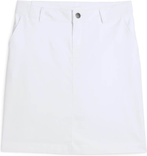 Puma Jan Skirt 20" Dame Nederdel - White Glow - Str. L / Lang
