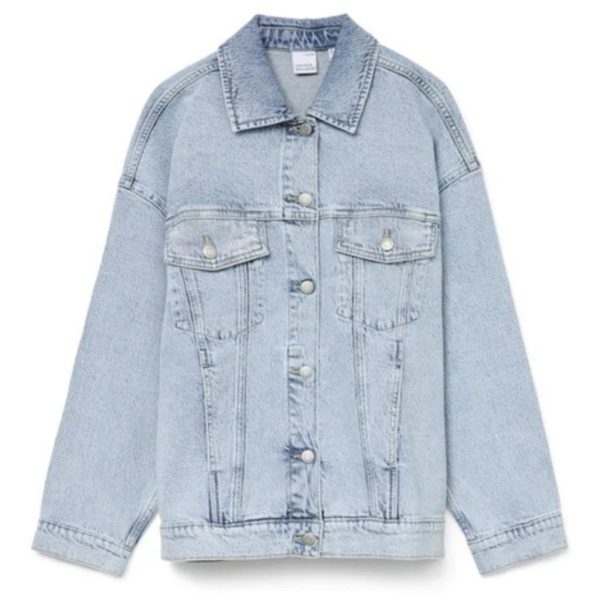 VERO MODA dame jakke VMTESSA - Light Blue Denim Detail RA339