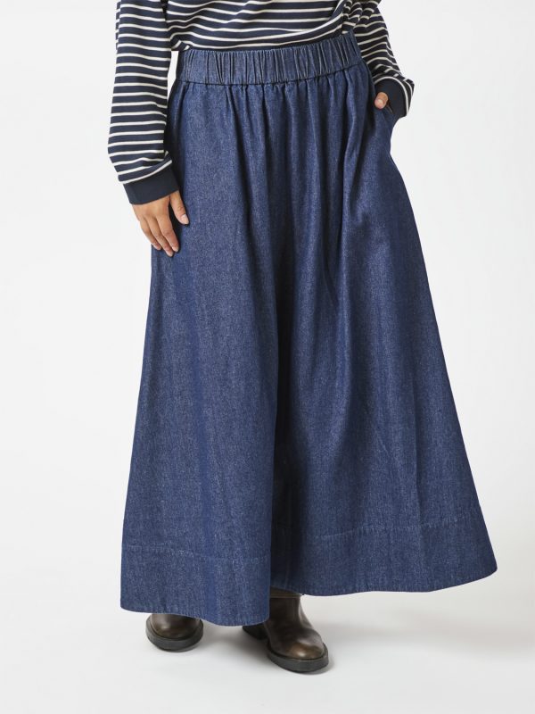 Yara Denim Long Skirt