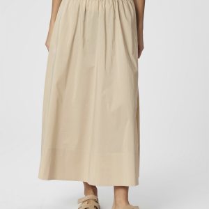 Yara Long Poplin Skirt