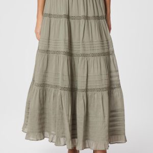Felicia S Voile nederdel - Smoke Green
