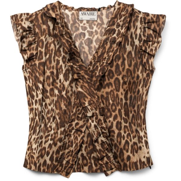 VERO MODA DAME TOP VMROXANNE - ermine nila print