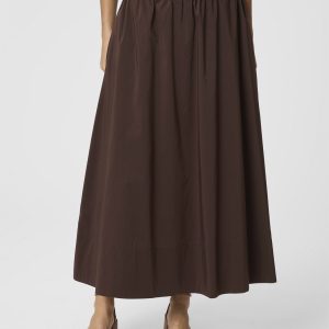 Yara Long Poplin Skirt