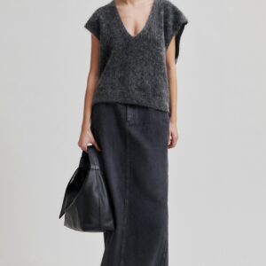 Andorra Denim Long Skirt