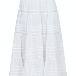 Neo Noir - Nederdel - Felicia S Voile Skirt - White
